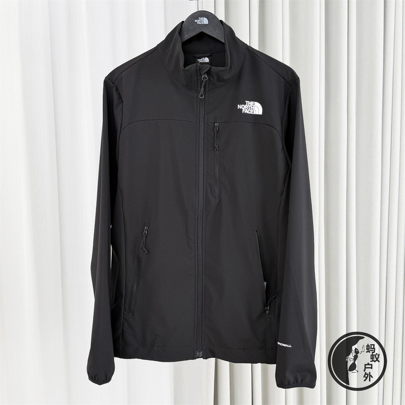 26 Spring New the North Face Softshell Jacket Men's Outdoor Windproof Breathable Stand Collar Jacket 8Gvq