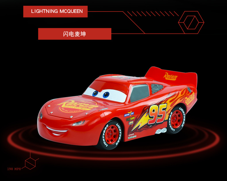 Disney xác thực huy động xe 3 sét McQueen xe điều khiển từ xa Kéo lại mô hình đồ chơi trẻ em điều khiển từ xa xe xe hơi đồ chơi