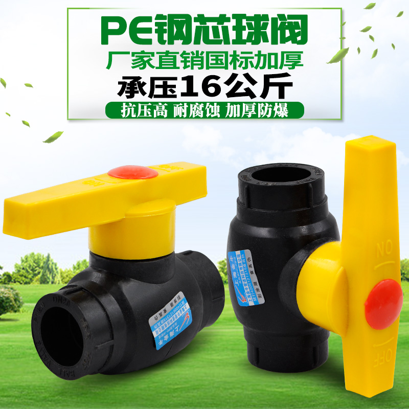 PE steel core ball valve valve gate valve 20 4 minutes 25 6 minutes 32 1 inch tap water pipe fittings fittings joints