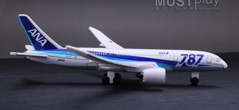 Модель машины 日本tomy多美卡正品ana航空787合金飞机拖车jal机场模型套装玩具 Takara