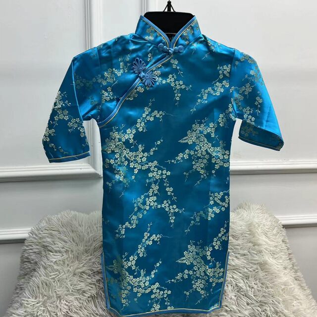 ບ່ອນທີ່ຈະຂຽນສິນຄ້າເກົ່າ brocade cheongsam ປັບປຸງ dress retro plum blossom ກາງແຂນ cheongsam