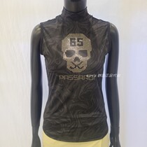 South Korea PASSARDI golf womens summer special price skull decorated sleeveless T-shirt SP22YMTL185