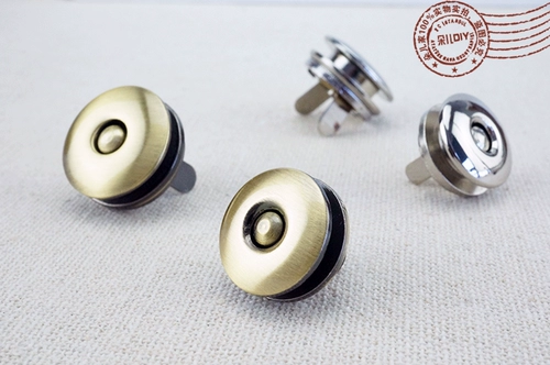 Круглая высококлассная сумка, аксессуар для сумки, металлическая магнитная кнопка ручной работы, DIY