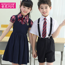 Children acting out of uniform for male and female gowns costume suit for elementary school childrens school uniform back with pants reciting choral suit