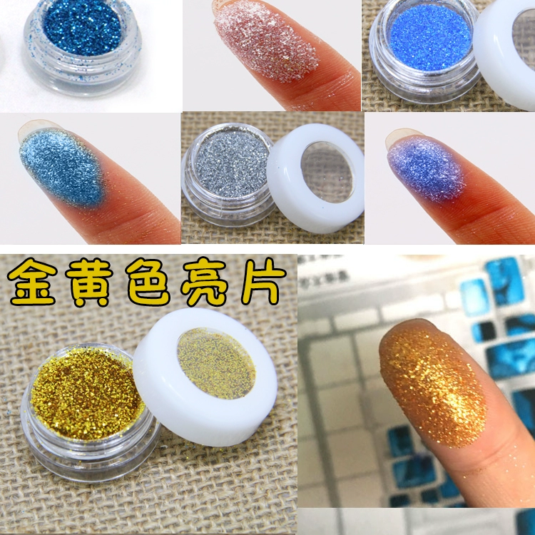 Full 9 nhân dân tệ trang điểm hạt sequin ngọc trai bóng mắt bột sáng lấp lánh pha lê lấp lánh cao bóng sáng bột phấn mắt bảng màu mắt gogo tales