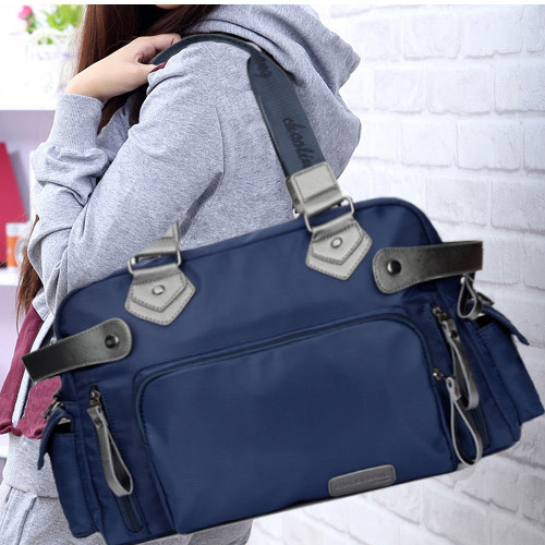 Large capacity package Japan-ROK version of women's bag Single-shoulder cloth handbag handbag Inclined Satchel Bag travel bag Nylon Canvas Bag