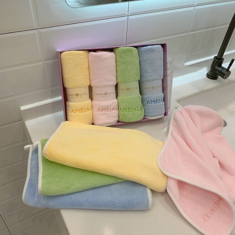 Anmela Magic Cloud Towel Square Towel Bath Towel Hair Drying Cap Face Wash Home Use Soft Absorbent Non-Shedding New Model