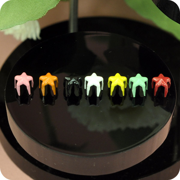 Manual DIY 1: 6 Toys Va Accessories Super Small Mini Baking Lacquered Stars Pentagon Claw Nail Diagonal 5mm