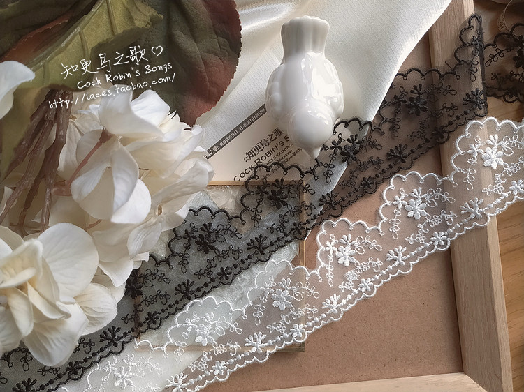丝线美国网5cm六瓣花团，手工DIY蕾丝辅料，打造梦幻日版风格 🎀-服装花边-淘宝百科网