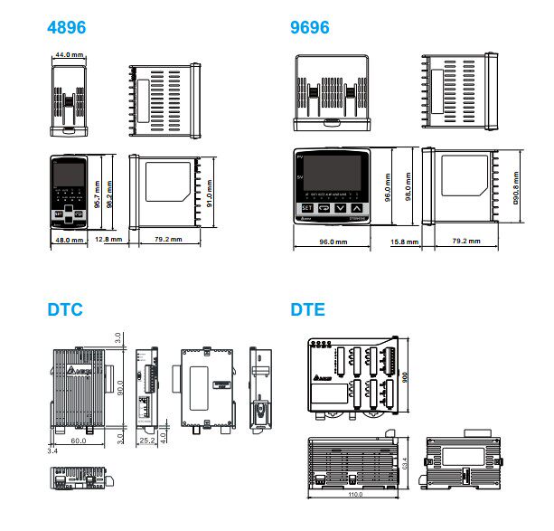 Delta temperature controller DTK series DTK4848R01 C01 V01 DTK4848R12 C12 V12