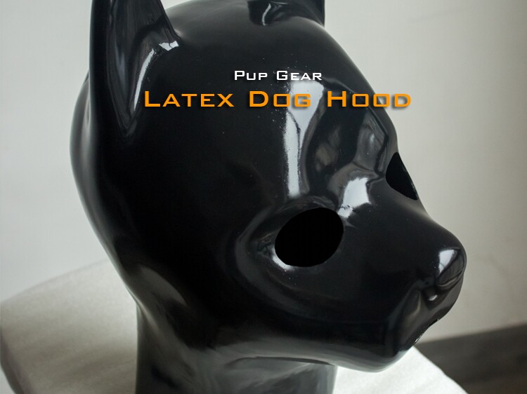 FErubber Dark Epoch Natural Latex Dog Headgear