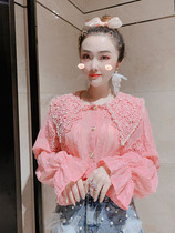 2021 New Korean Sweet Lace Lace Spring Spring Spring Spring Hangyu Doll with a Hangyu Shirt