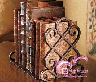 Iron Art Bookshelves Clip Bookware Desktop Book support Book by Bookshelf Book standers Retro office Pendulum School