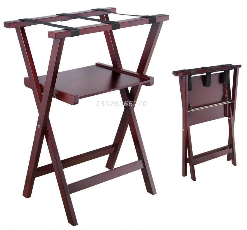 High End Hotel Guesthouse Solid Wood Luggage Rack Dining Room shelf Folded Shelf Fruit Fruit Tray Rack