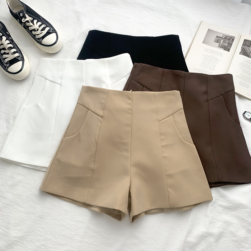 2026 Summer New Korean Style Elegant Simple Versatile High-Waisted Slimming Suit Shorts Wide-Leg Pants Casual Pants for Women 2026 Summer New Korean Style Elegant Simple Versatile High-Waisted Slimming Suit Shorts Wide-Leg Pants Casual Pants for Women