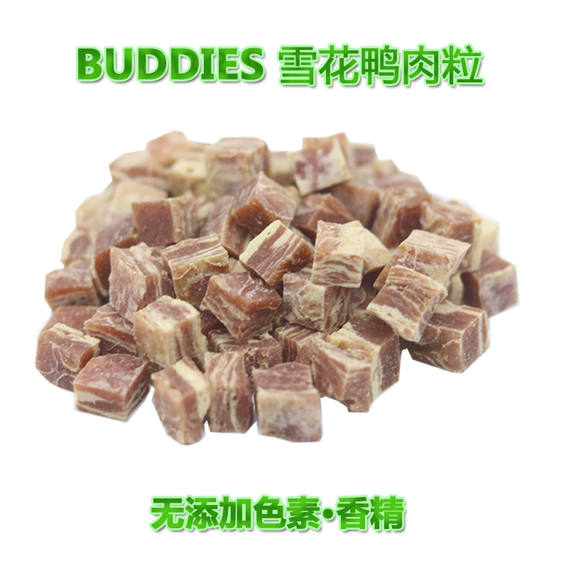 BUDDIES Đồ ăn nhẹ cho thú cưng Bông tuyết Gà vịt Thịt bò 80% Teddy Huấn luyện chó Đồ ăn nhẹ Jerky - Đồ ăn vặt cho chó