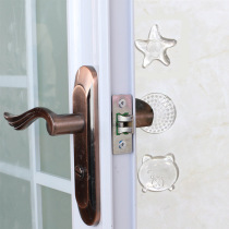 Transparent door handle Pu Mat refrigerator bump door lock protection pad double-sided sticky can be used repeatedly and washable