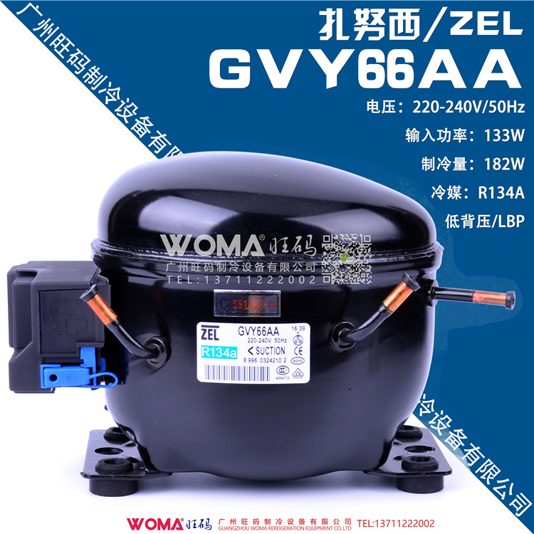 New original hot sale Italy ACC ZEL Zanusi GVY66AA refrigerator freezer refrigeration compressor