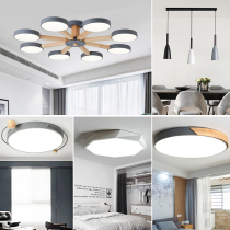 Nordic minimalist whole house lighting package combination Modern style Living room chandelier Three rooms Two rooms Creative bedroom Dining room