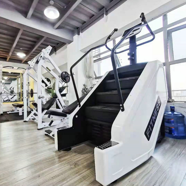 Fitness Room Commercial Stair Machine Automatic Climbing Machine Heavy Mountaineering Machine Can Listen To Music Heart Rate Detection Throttle