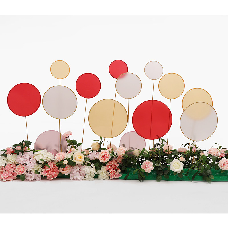 Wedding props Lollipop road lead Wrought iron film ring ornaments Wrought iron sunshine film Iron ring Iron ring Stage welcome