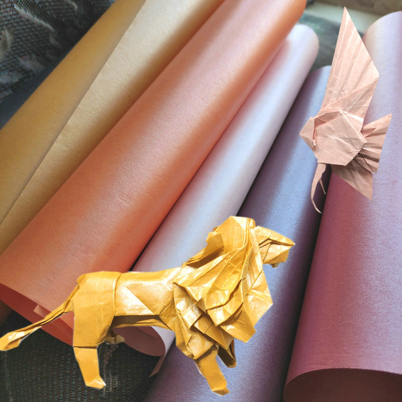 The owner recommends high-value super-tough double-sided pearl kraft paper origami ultra-thin 40g large size 28cm