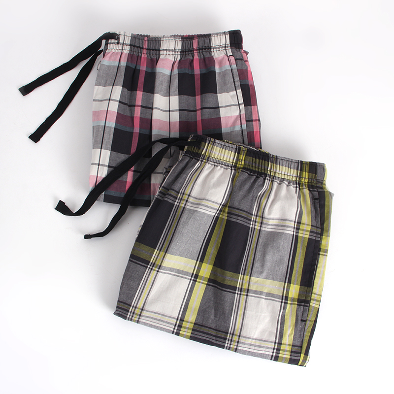 Quần pyjama nam cotton lỏng thoáng khí quần dài phần mỏng nhà quần cotton điều hòa không khí quần mùa xuân và mùa hè quần cotton sống quần kaki nữ