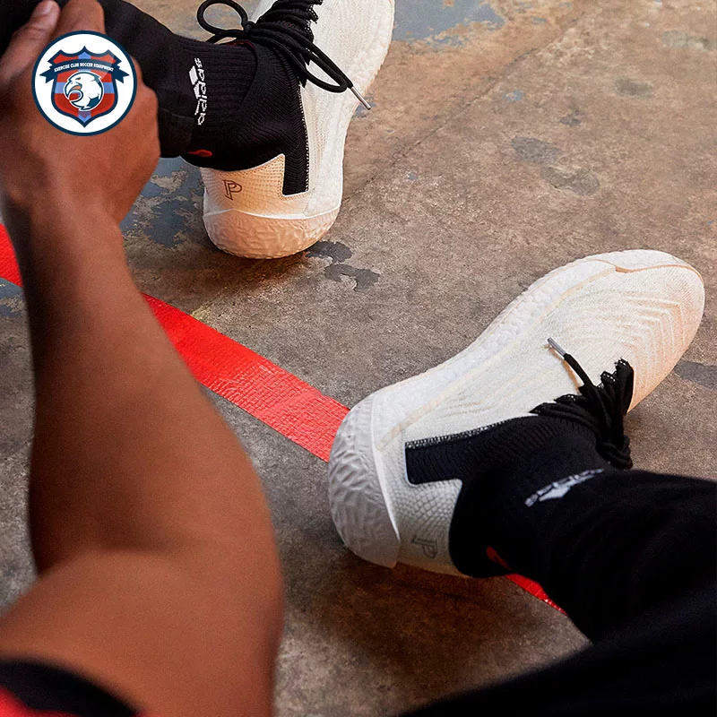 Подлинные кроссовки Adidas Predator 19+ TR Falcon Pogba Белый Красный плоские спортивные