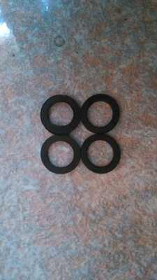 Electroplated and polished anti-slip rubber rings and pads for dumbbell bars and barbell bars, dumbbell and barbell accessories