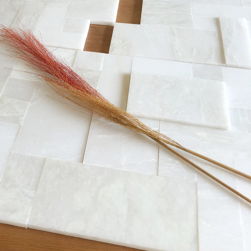 瑾立主材 石材马赛克背景墙砖文化石大理石拼