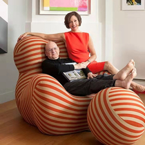 Italian BB UP Nordic designer net red casual single sofa hydrangea chair lazy chair mother embrace