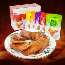 Zhang Qilong unique brushed cool hand-torn vegetarian meat and beans dried soy protein meat and bean products snacks 440g whole box 20 packs