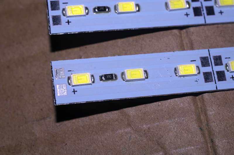 12V light strip aluminum base plate white light strip positive white aluminum light strip DIY small night light retrofit LED lights etc.