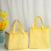 Yellow non-woven fabric 4 inch 6 inch 8 inch 10 inch 12 inch birthday cake insulation bag delivery bag refrigerated bag custom