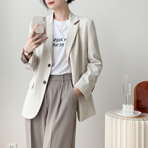 Full Honey Custom Pituality Suit Jacket Woman Spring Autumn New Loose Temperament Commute Superior Sense Little Western Suit Blouse
