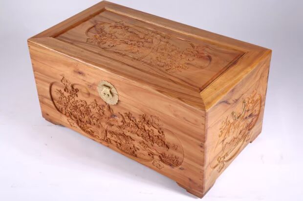 Hoa và chim long não hộp gỗ kết hôn hộp gỗ gụ hộp lưu trữ kết thúc lưu trữ lưu trữ hộp lưu trữ Dongyang elm hộp - Cái hộp hộp gỗ đựng đồ