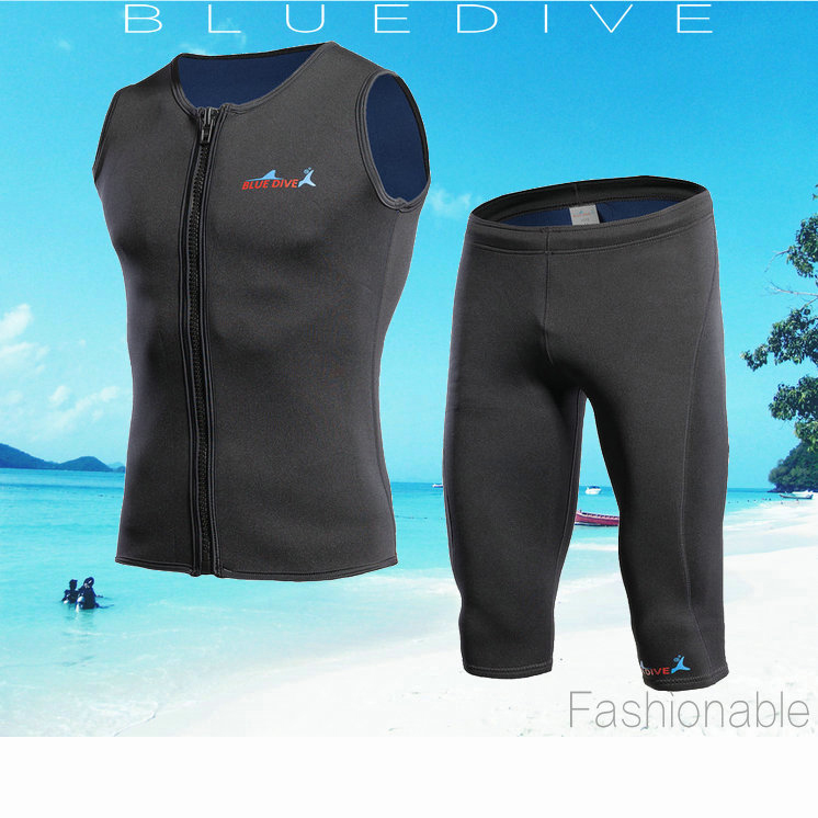 New 2mm3 wetsuit two-piece winter warm vest shorts snorkeling swimming winter swimsuit surfing jellyfish clothing