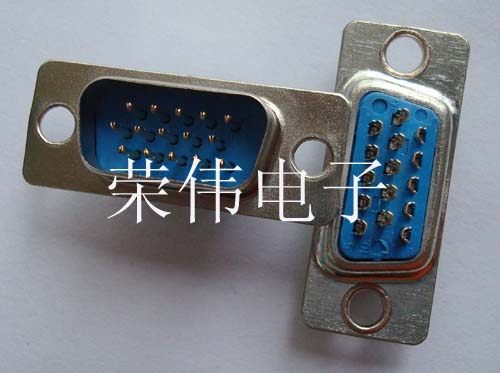 DB three rows of 15-pin male welding line VGA male plug