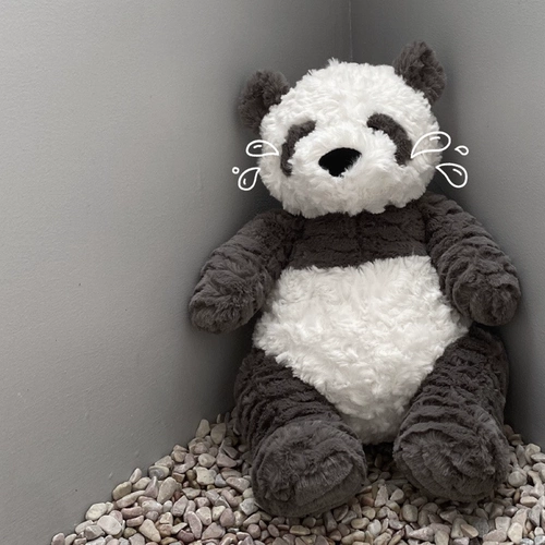 Брендовая милая плюшевая кукла, успокаивающая игрушка для обнимания, популярно в интернете, панда, подарок на день рождения