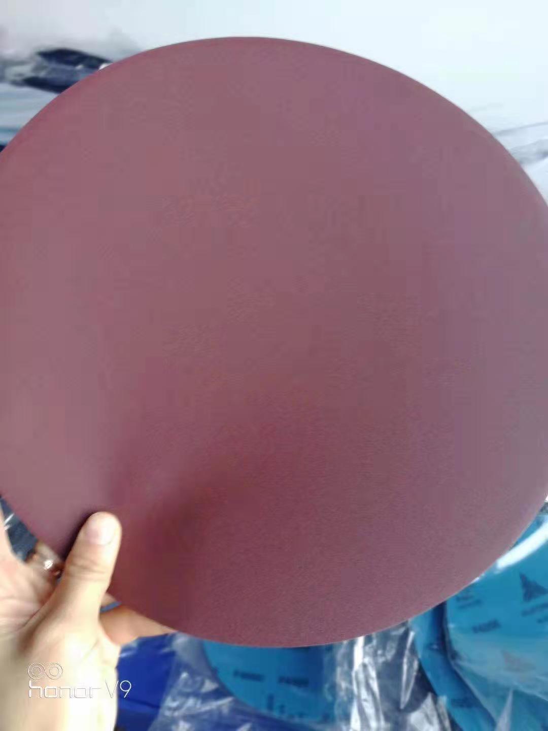 Imported alumina sandpaper Phi 3 0 0 m mn without backgum gold phase sandpaper dry and water resistant round polished sandpaper