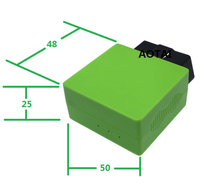 Car OBD2 connector plug shell