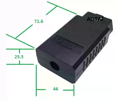 ELM327 Bluetooth plug housing OBD plug housing OBD2 Diagnostic connector