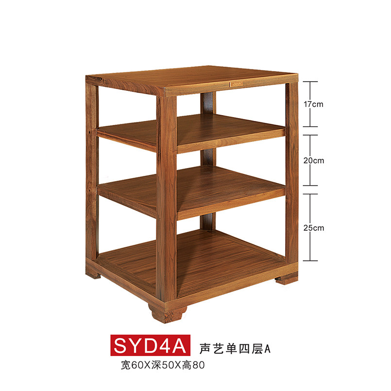 Jazz rack Sound art single four single 4 black walnut rack cabinet TV cabinet Solid wood instrument rack