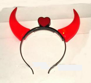 Show party Halloween cung cấp Halloween headband headband kẹp tóc phát sáng sừng - sừng phát sáng màu xanh lá cây lớn - Sản phẩm Đảng / Magic / Hiệu suất đồ halloween cho bé trai