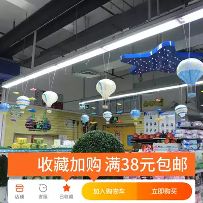 Autumn and winter beauty Chen wedding creative hot air balloon pendant 4s shop exhibition hall window decoration balloon layout props