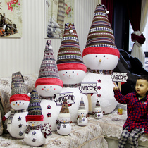 Christmas snowman doll doll large snowman ornaments Christmas decorations scene layout hotel mall props