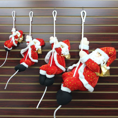 Рождественские украшения поднимают старик, висящий украшение рождественская елка Подарочная торговая торговля висят, отделка окна Потолок укладки продукции