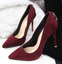 2020 spring and autumn new French all-match high-heeled shoes fairy style stiletto high-heeled high-heeled sexy spring shoes