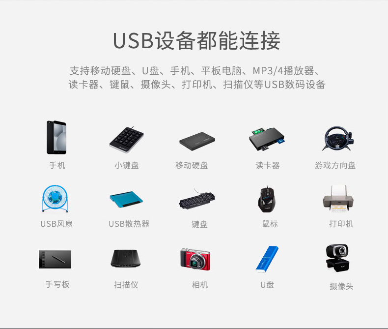 Dtech 3.0 usb splitter kéo Bốn dây nối máy tính xách tay đa giao diện tốc độ cao hub USB2.0 - USB Aaccessories quạt mini sạc pin