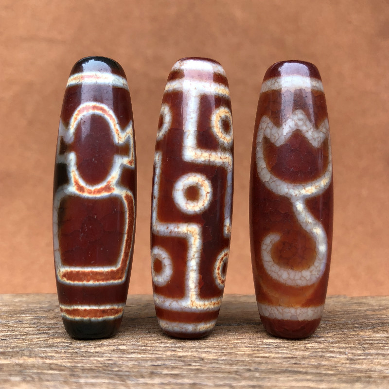 Tibetan Tantric Tianzhu 369 eyes Tianzhu genuine to pure Agate chalcedony package pulp oil run weathering clear